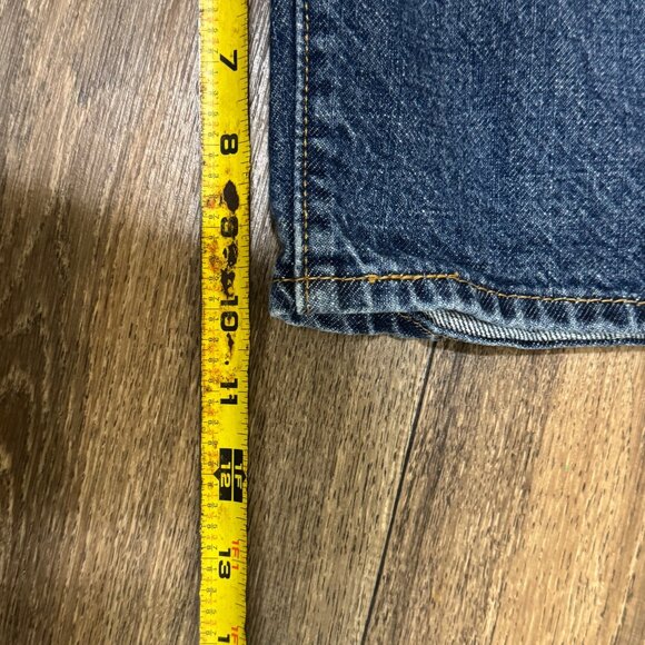 Levi's 550 Jean Shorts Men's 42 Medium Wash Relaxed Fit Denim Jorts - Picture 9 of 10